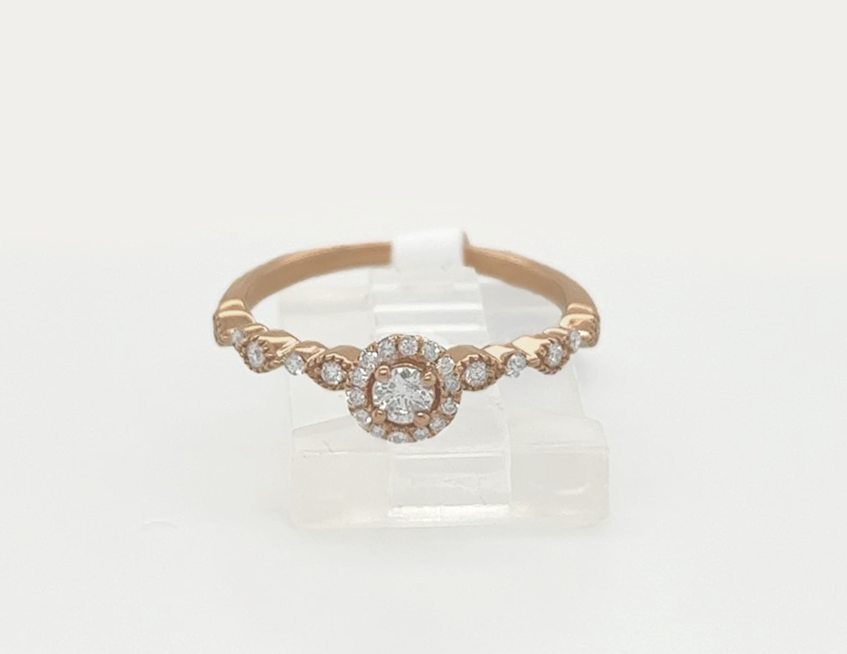 Gold Diamond Engagement Ring