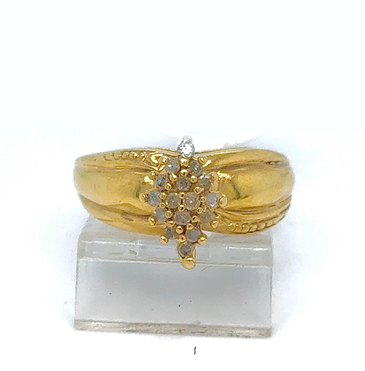 Gold Diamond Engagement Ring
