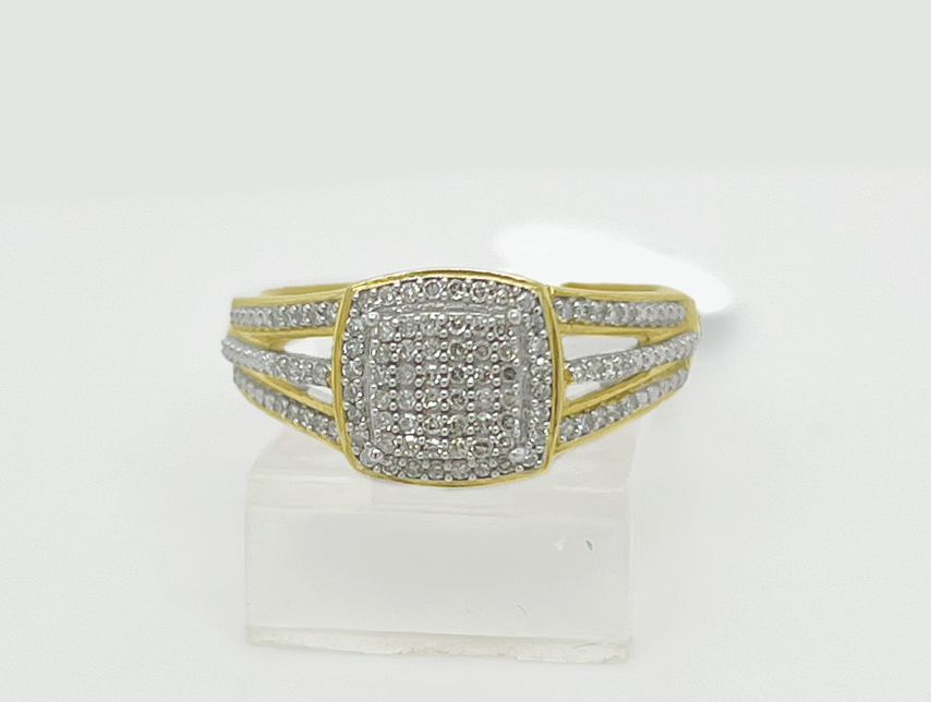 Gold Diamond Engagement Ring
