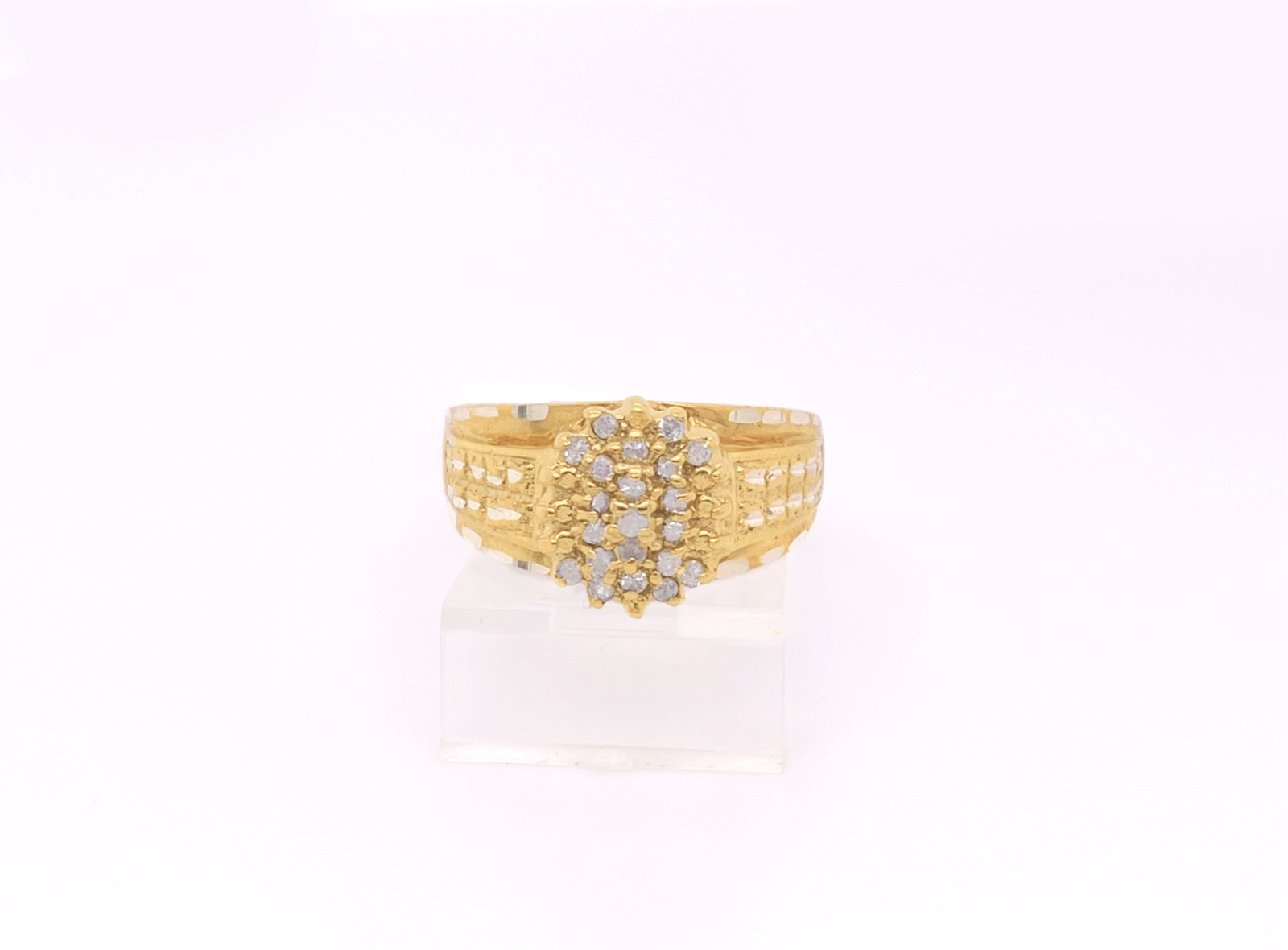 Gold Diamond Engagement Ring