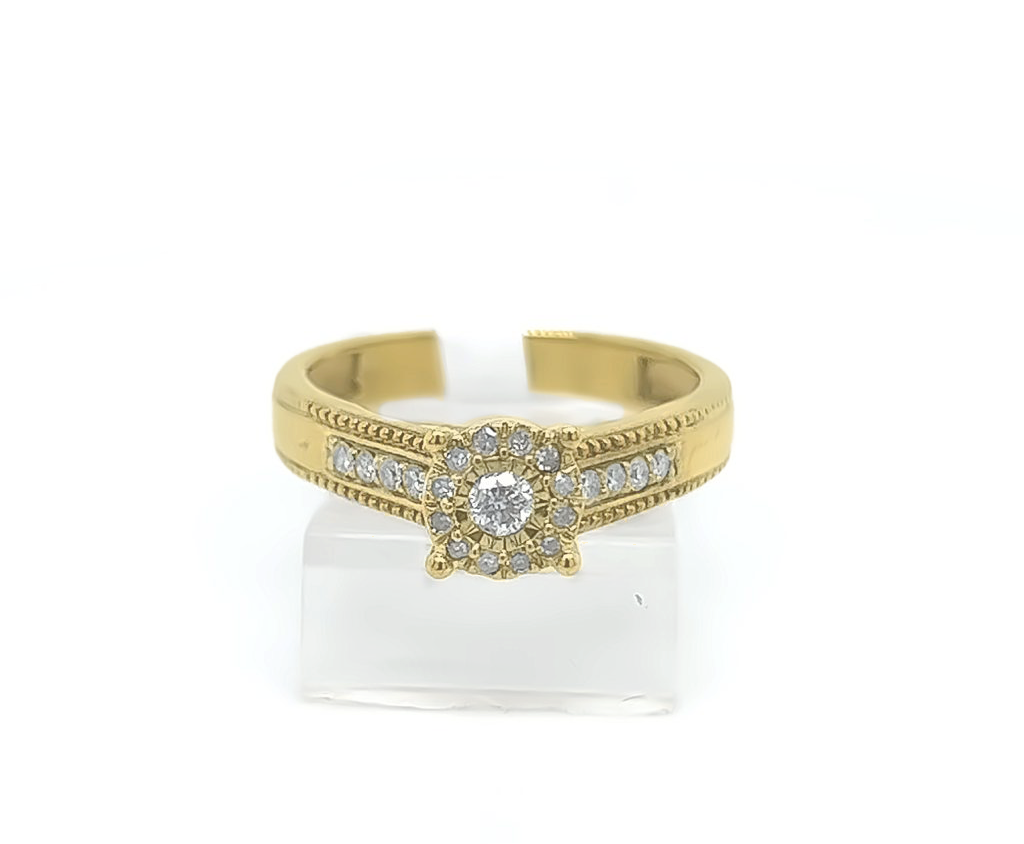 Gold Diamond Engagement Ring