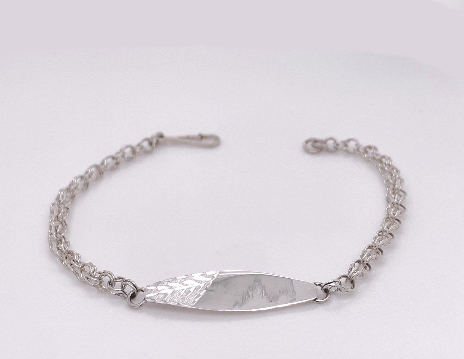 Silver Baby ID Band