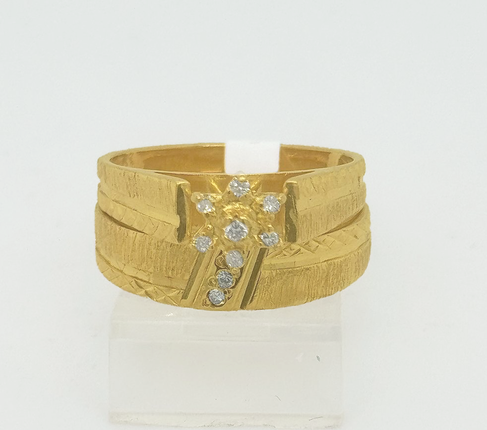 2PC Gold Wedding Ring