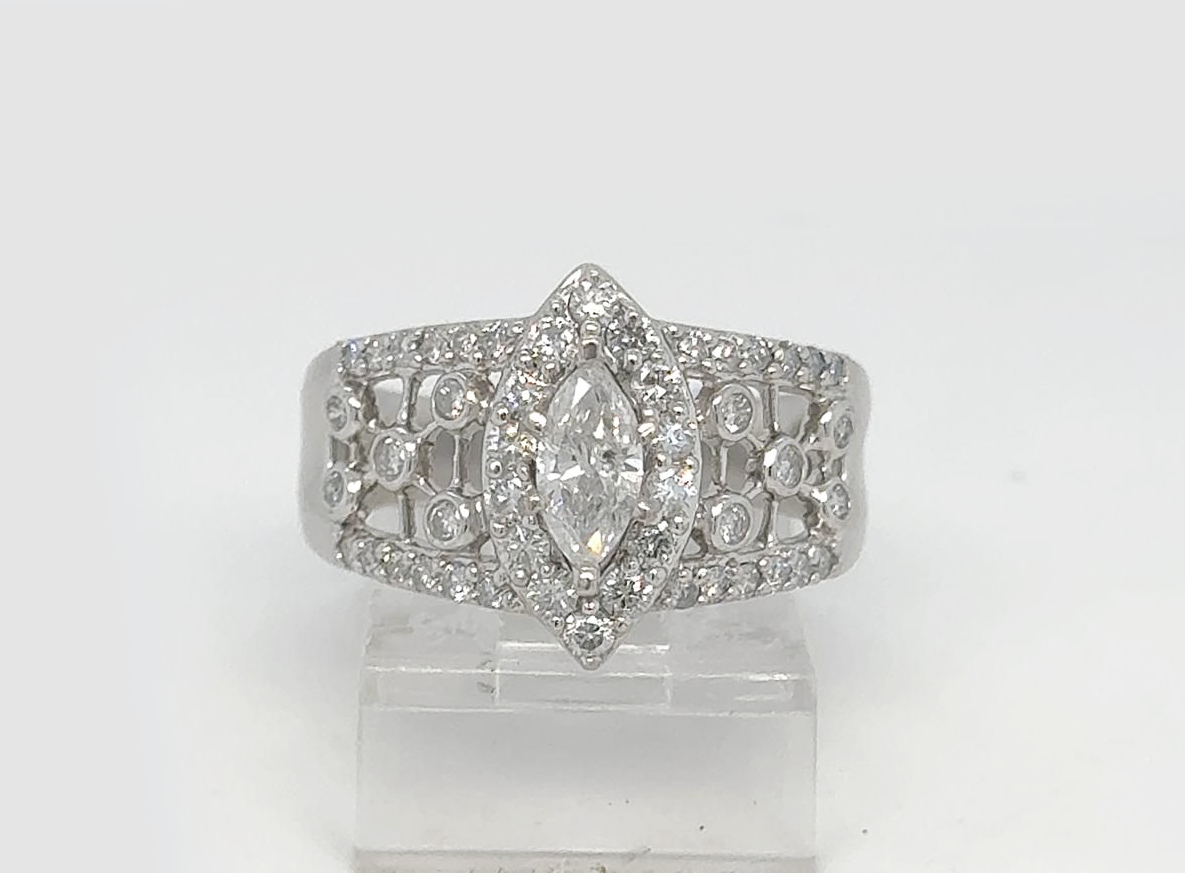 Gold Diamond Engagement Ring