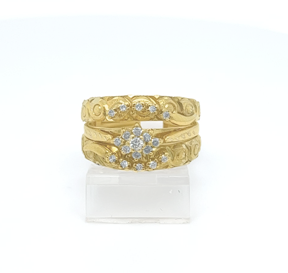 3PC Gold Wedding Ring
