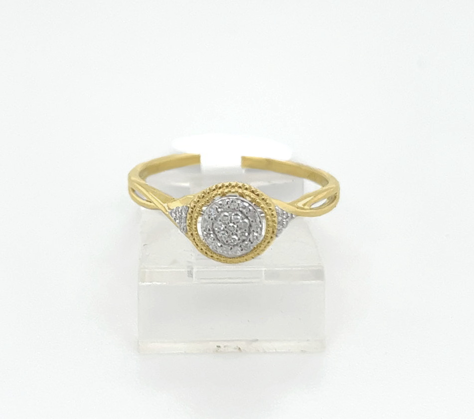 Gold Diamond Engagement Ring