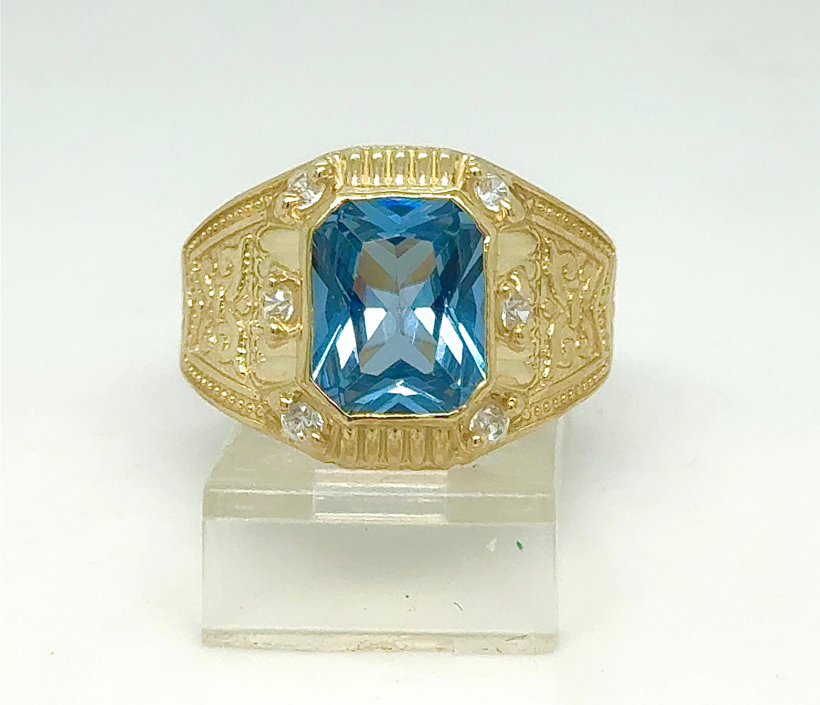 Gold Gent Ring