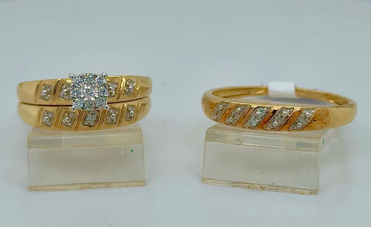 Gold His and Her