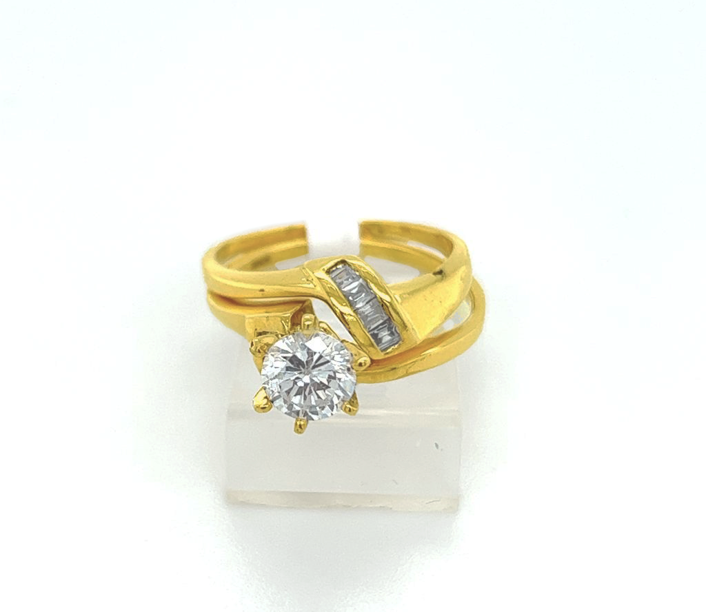 2PC Gold Wedding Ring