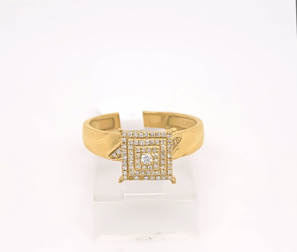 Gold Diamond Engagement Ring