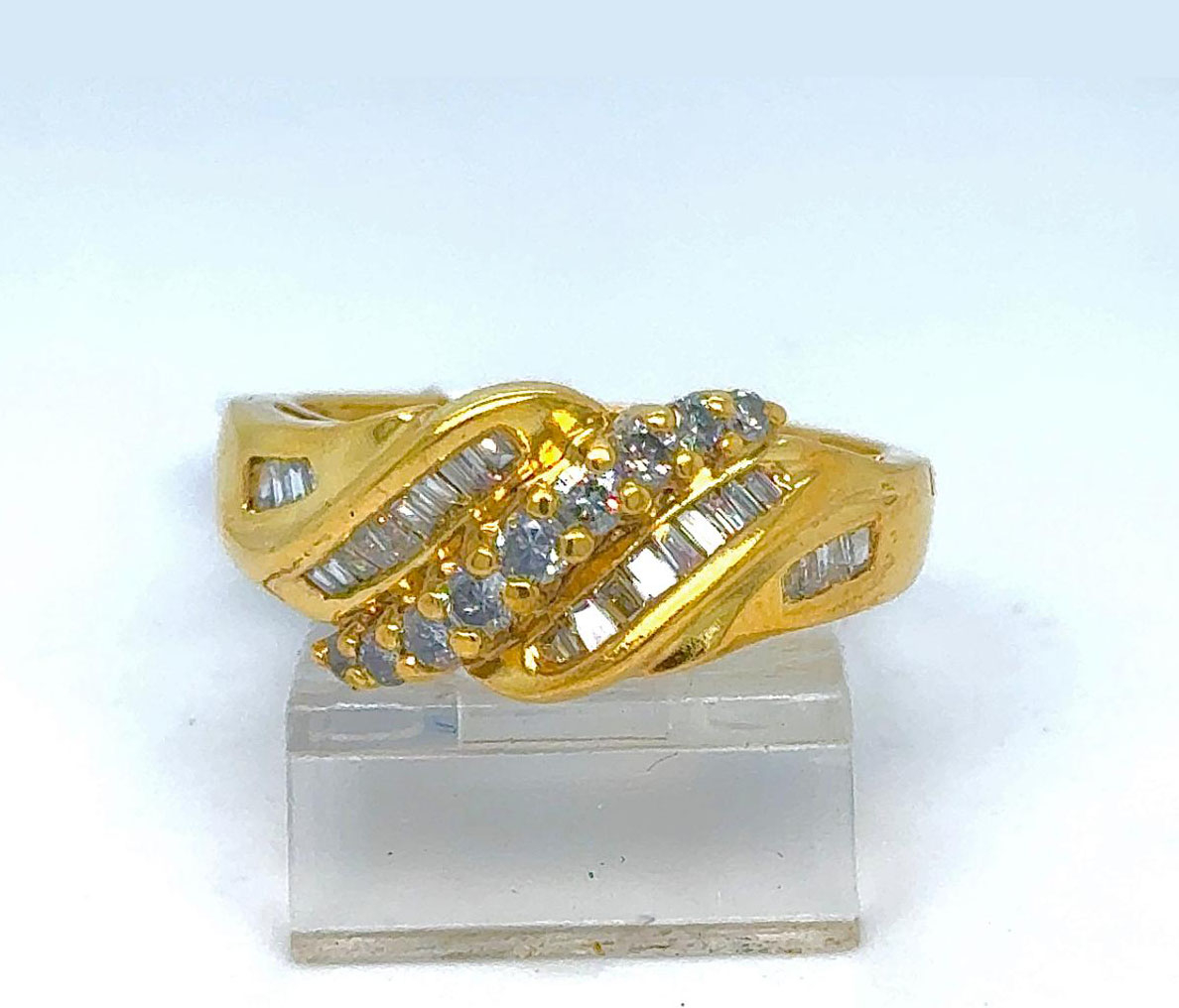 Gold Diamond Engagement Ring