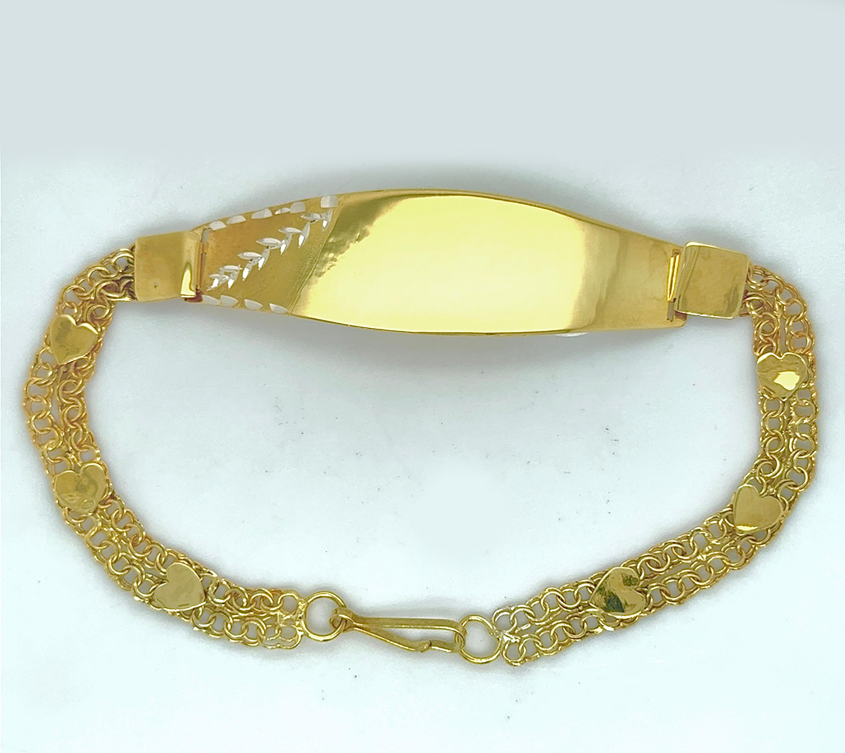 Gold Ladie ID Band