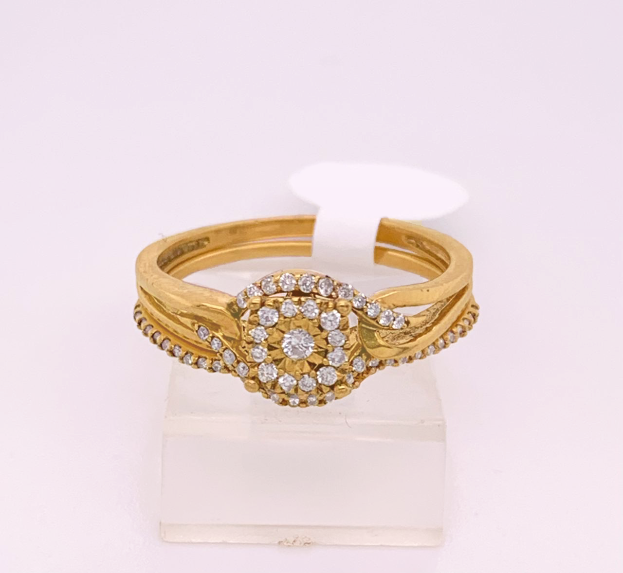 2PC Gold Wedding Ring