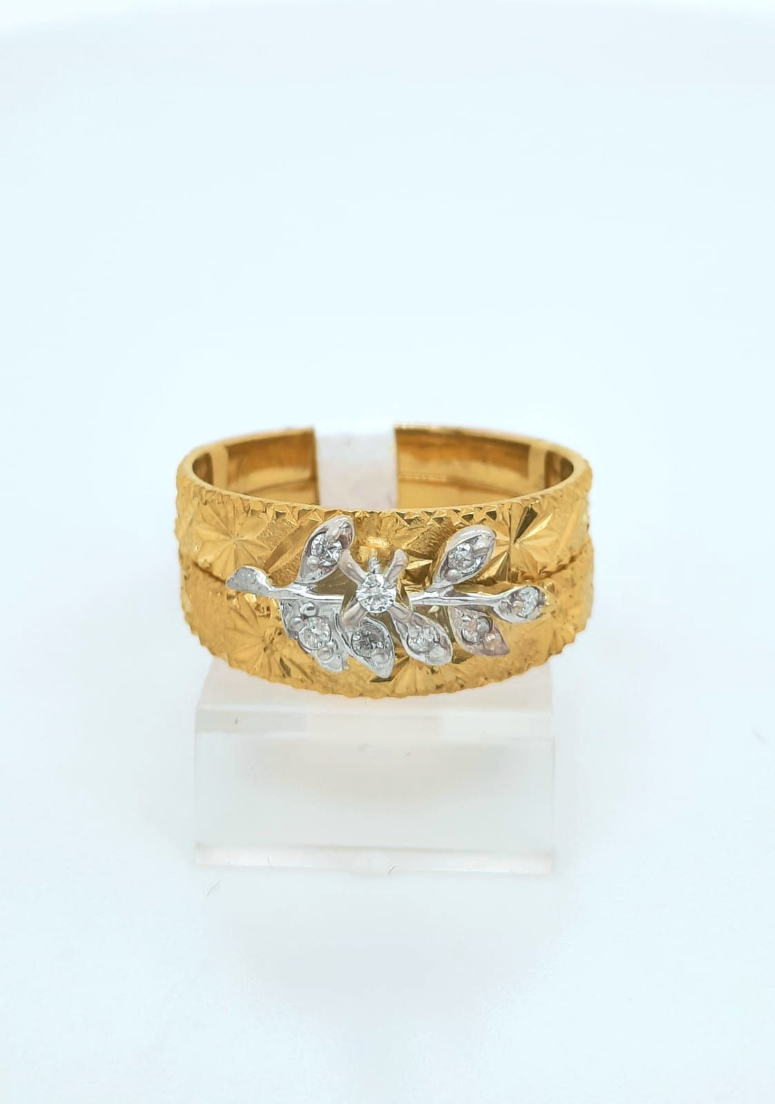 2PC Gold Wedding Ring