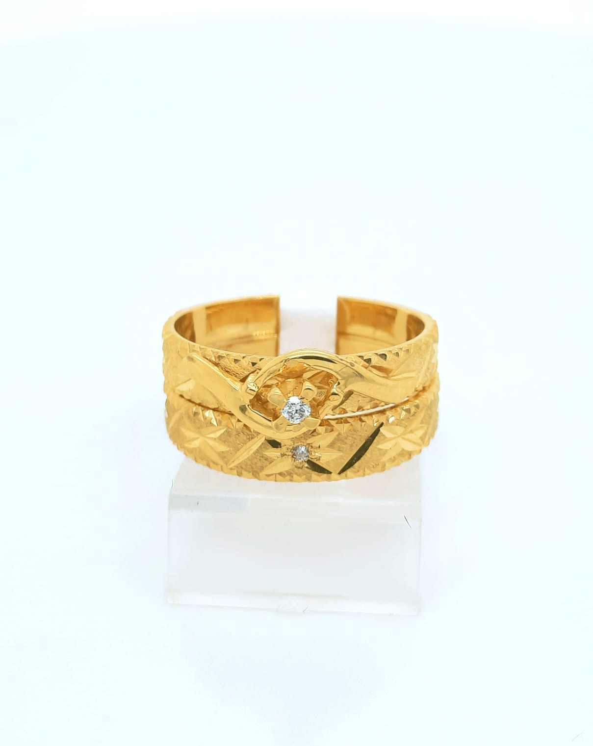 2PC Gold Wedding Ring