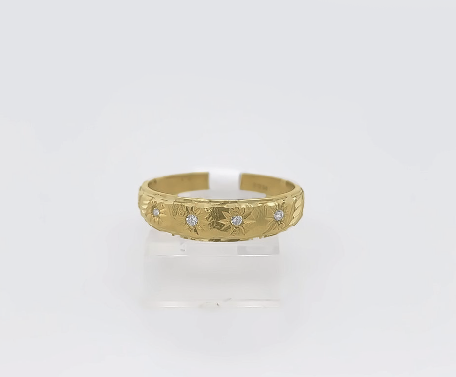 Gold Diamond Engagement Ring