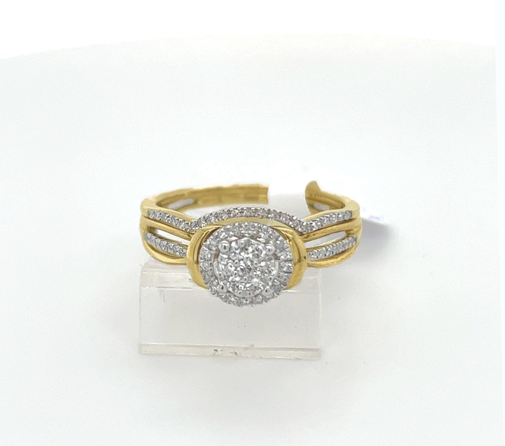 2PC Gold Wedding Ring