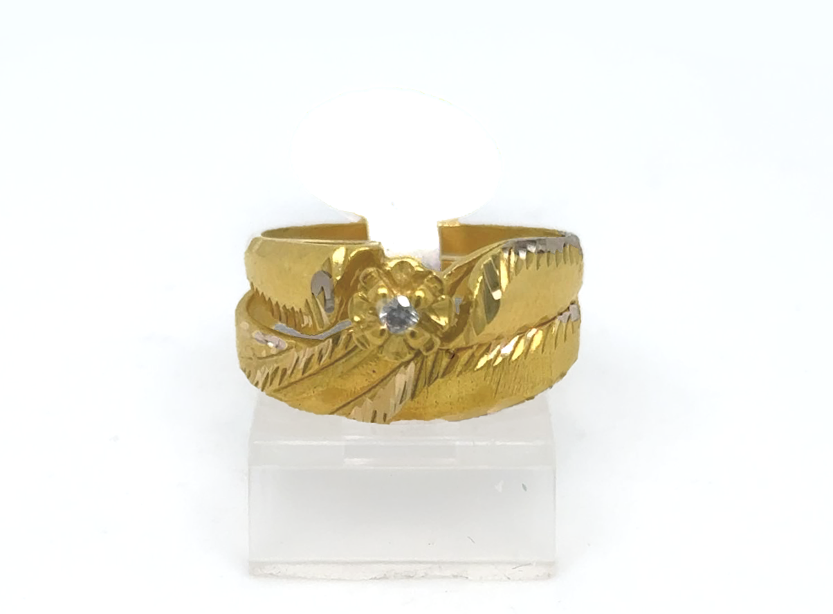 2PC Gold Wedding Ring