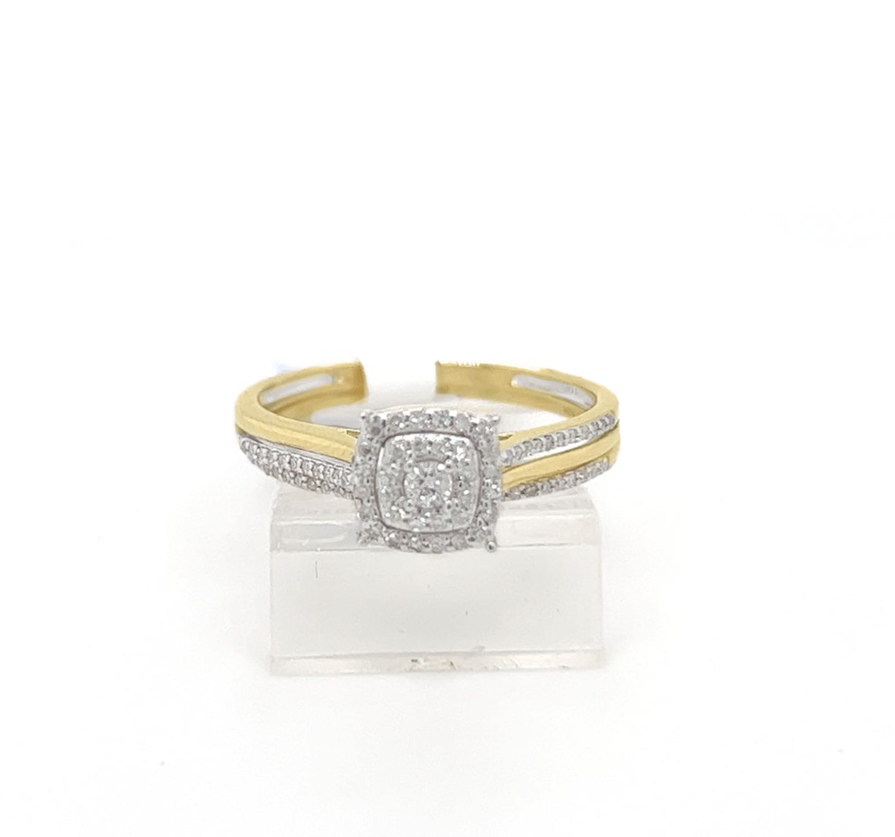2PC Gold Wedding Ring