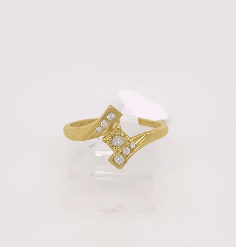 Gold Diamond Engagement Ring