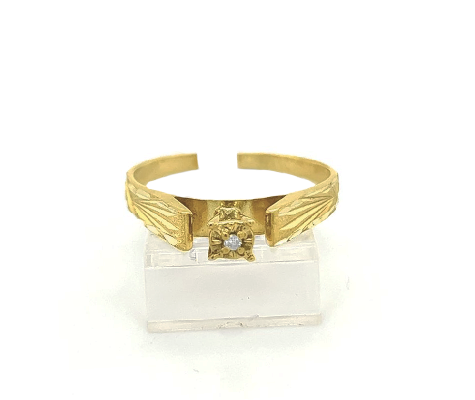 Gold Diamond Engagement Ring