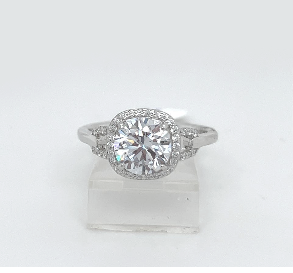 Silver Engagement Ring