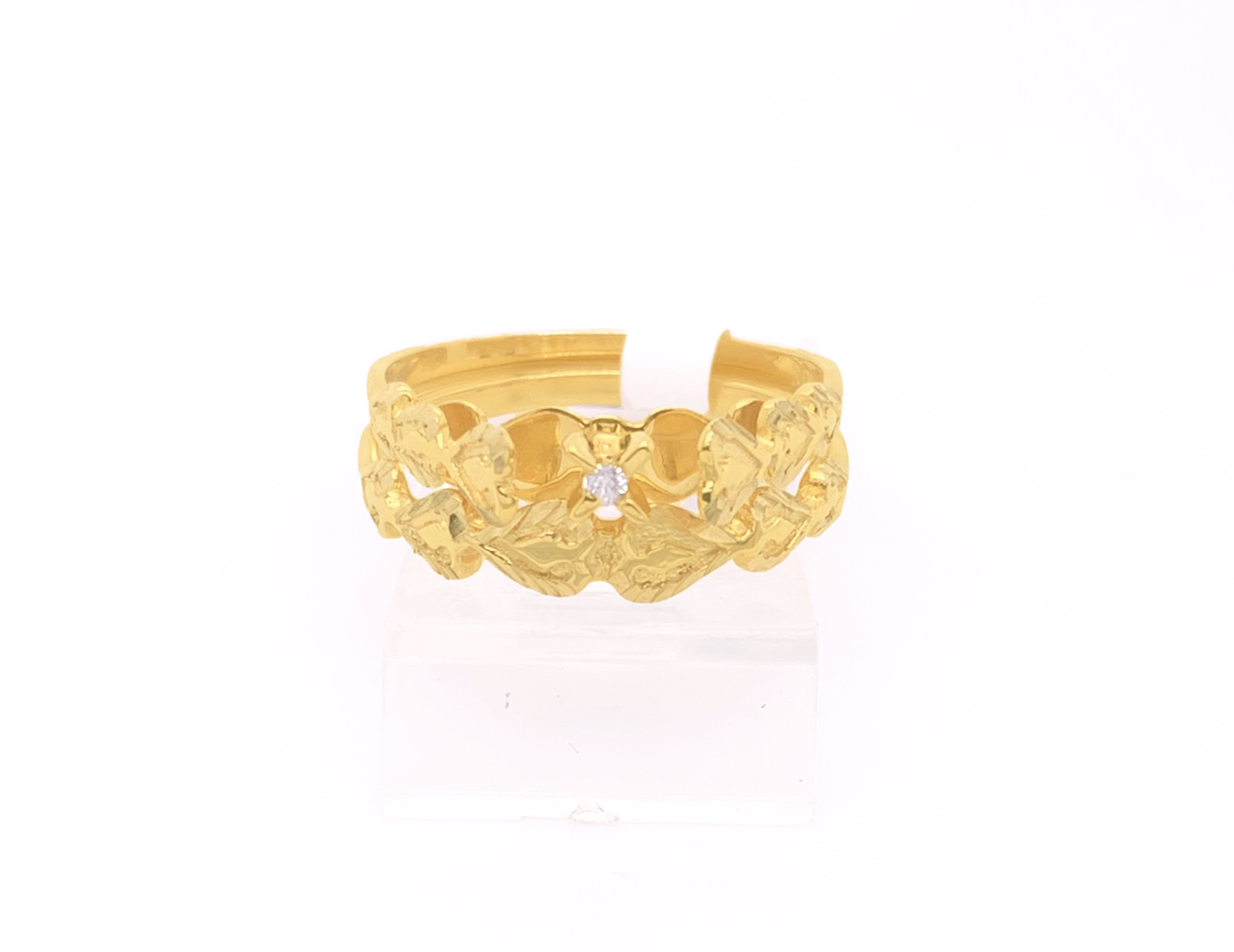 2PC Gold Wedding Ring