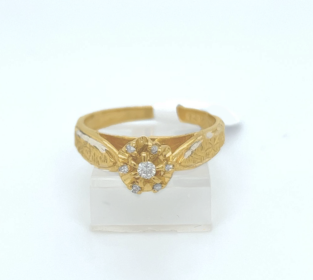 Gold Diamond Engagement Ring