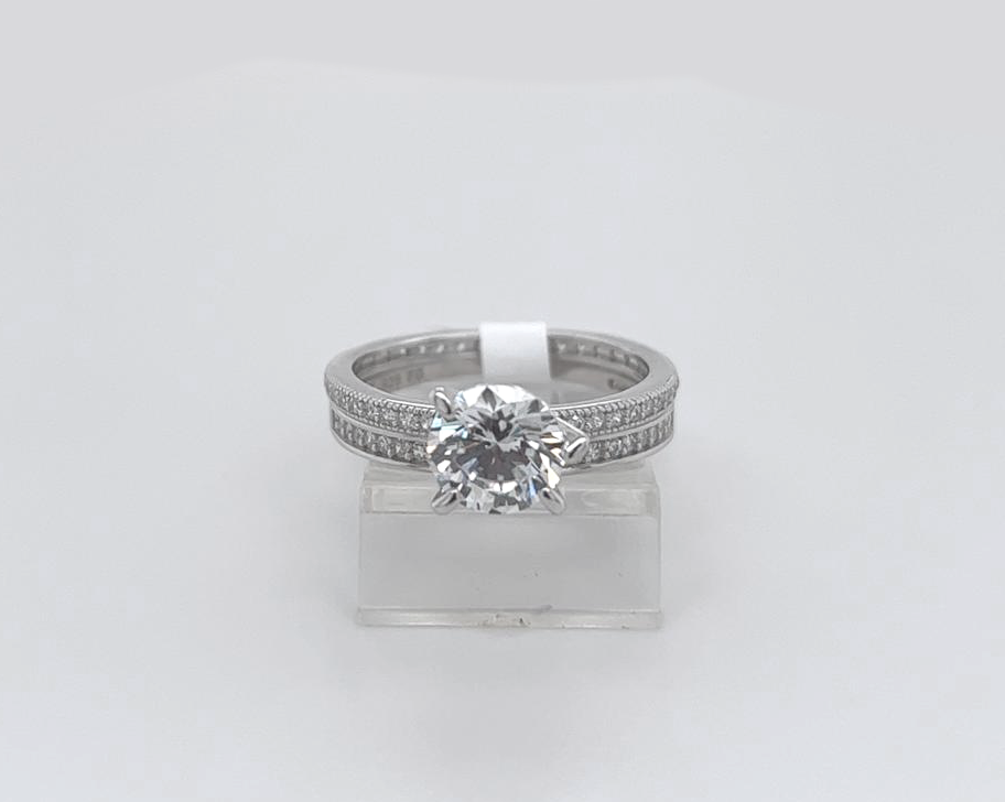 2PC Silver Wedding Ring 