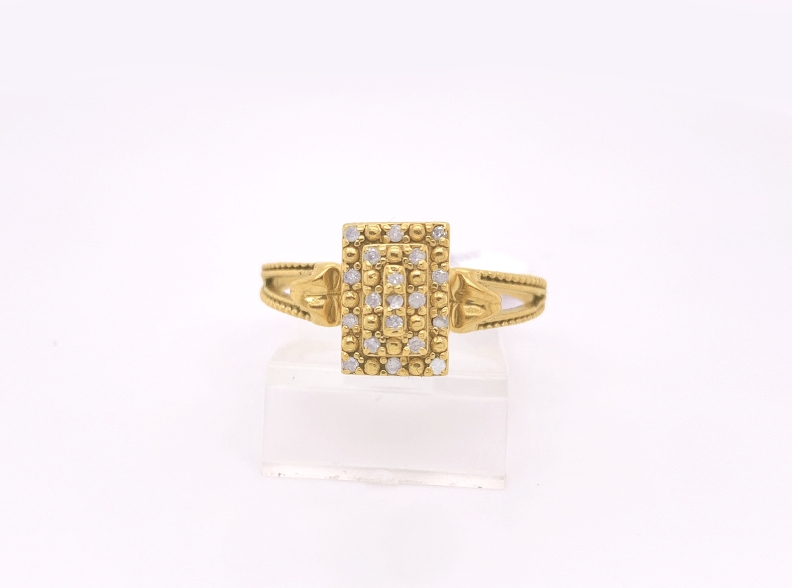 Gold Diamond Engagement Ring