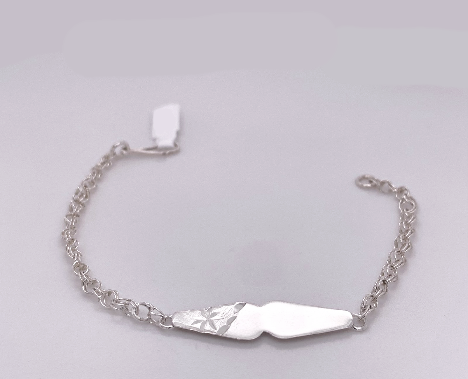 Silver Baby ID Band