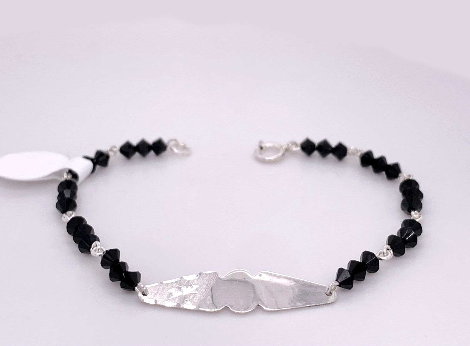 Silver Baby Jetbead