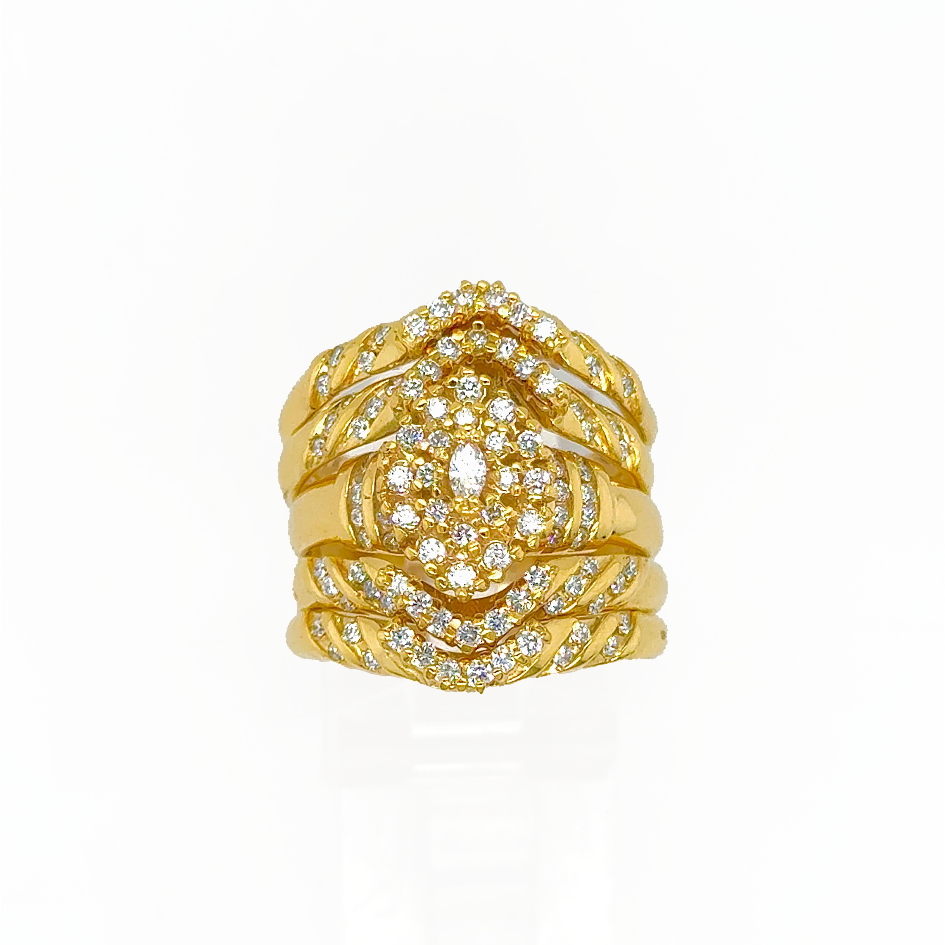 5PC Gold Wedding Ring