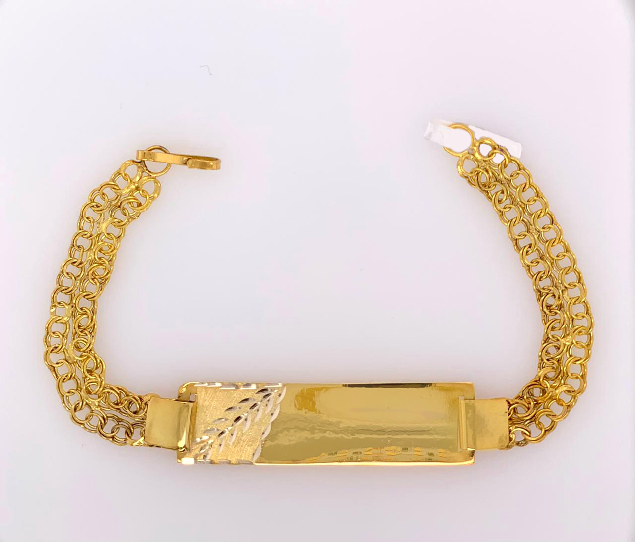 Gold Ladie ID Band