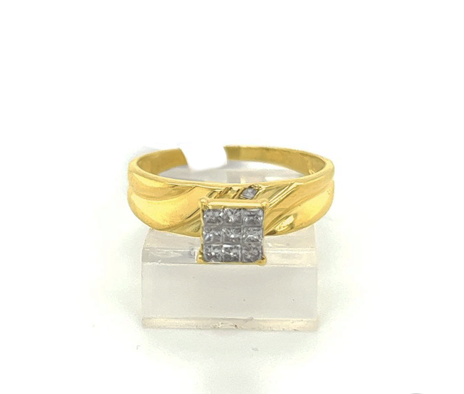 Gold Diamond Engagement Ring