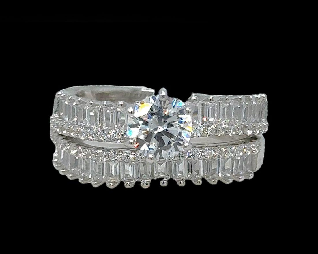 2PC Silver Ladie Ring