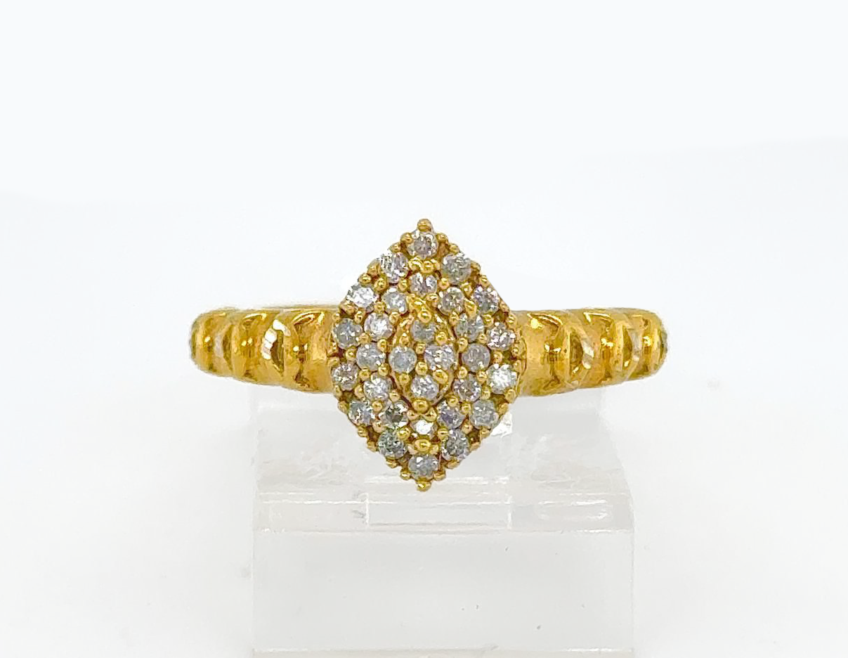 Gold Diamond Engagement Ring