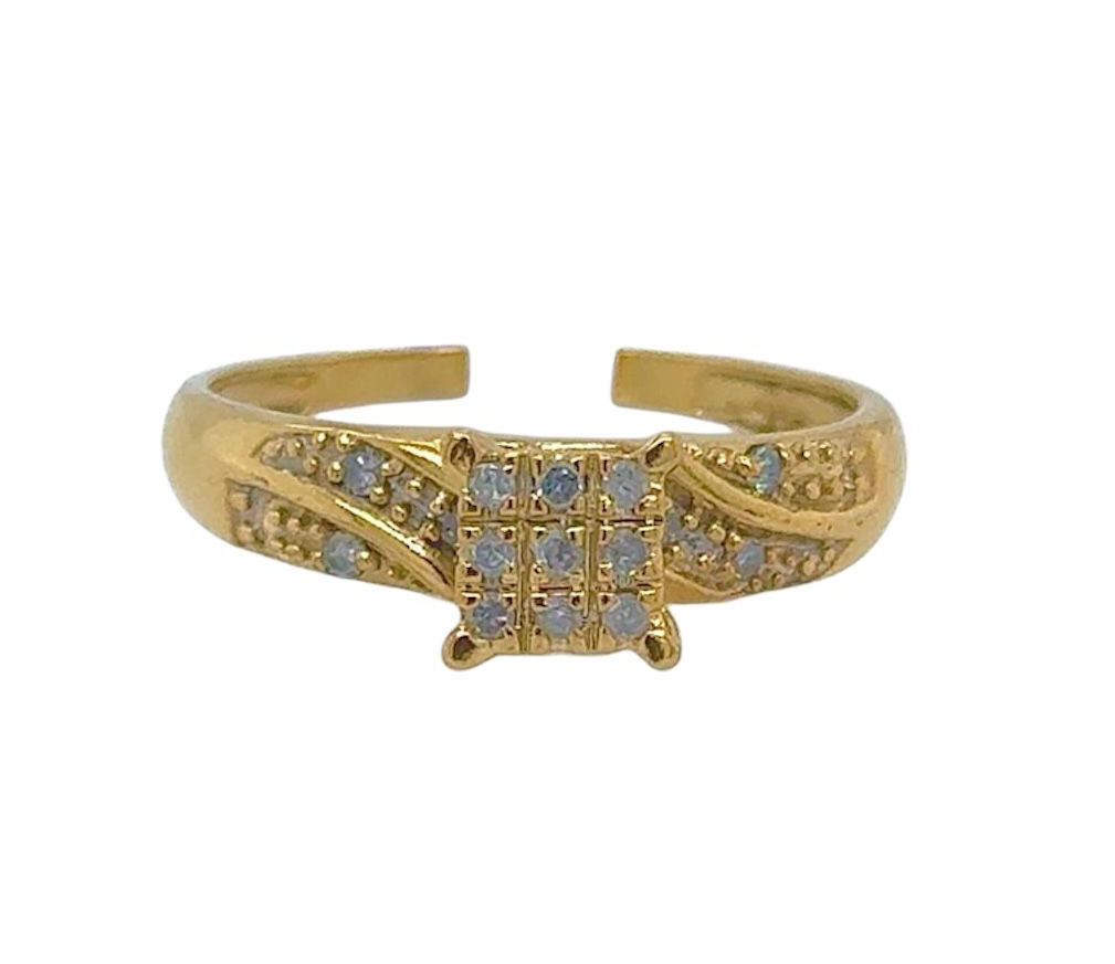 Gold Diamond Engagement Ring
