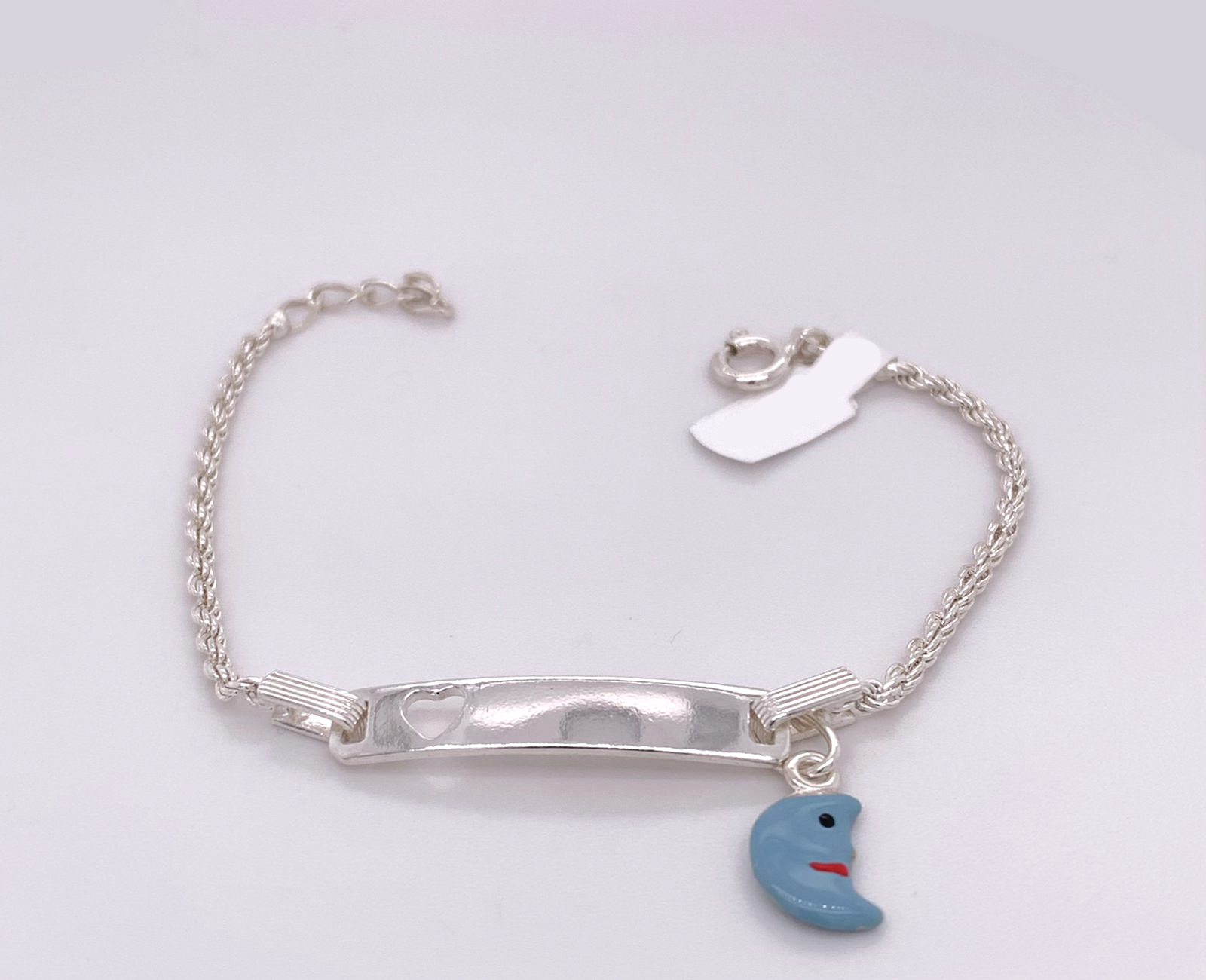 Silver Baby ID Band