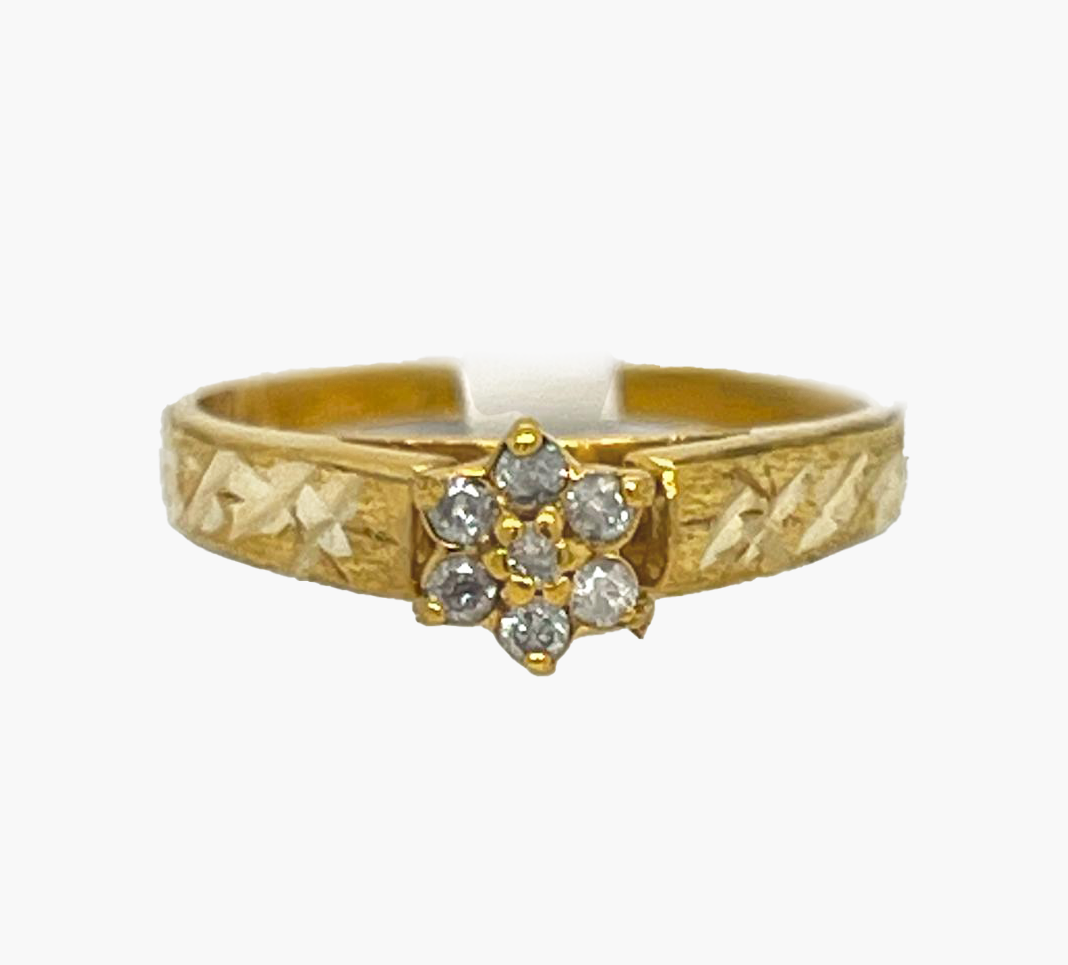 Gold Diamond Engagement Ring