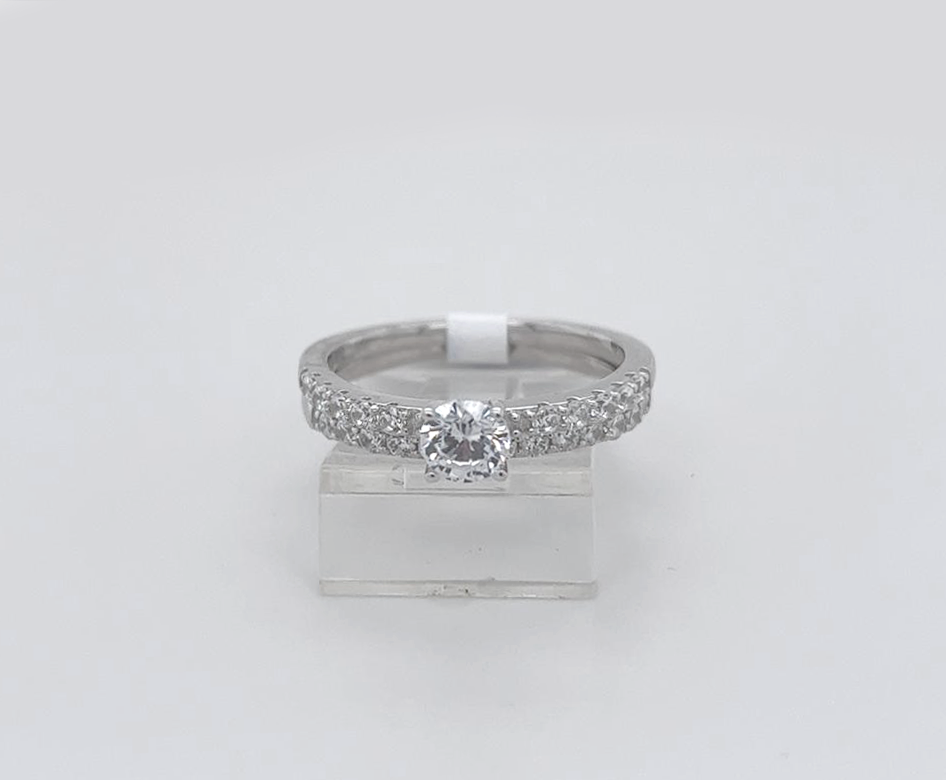 2PC Silver Wedding Ring 