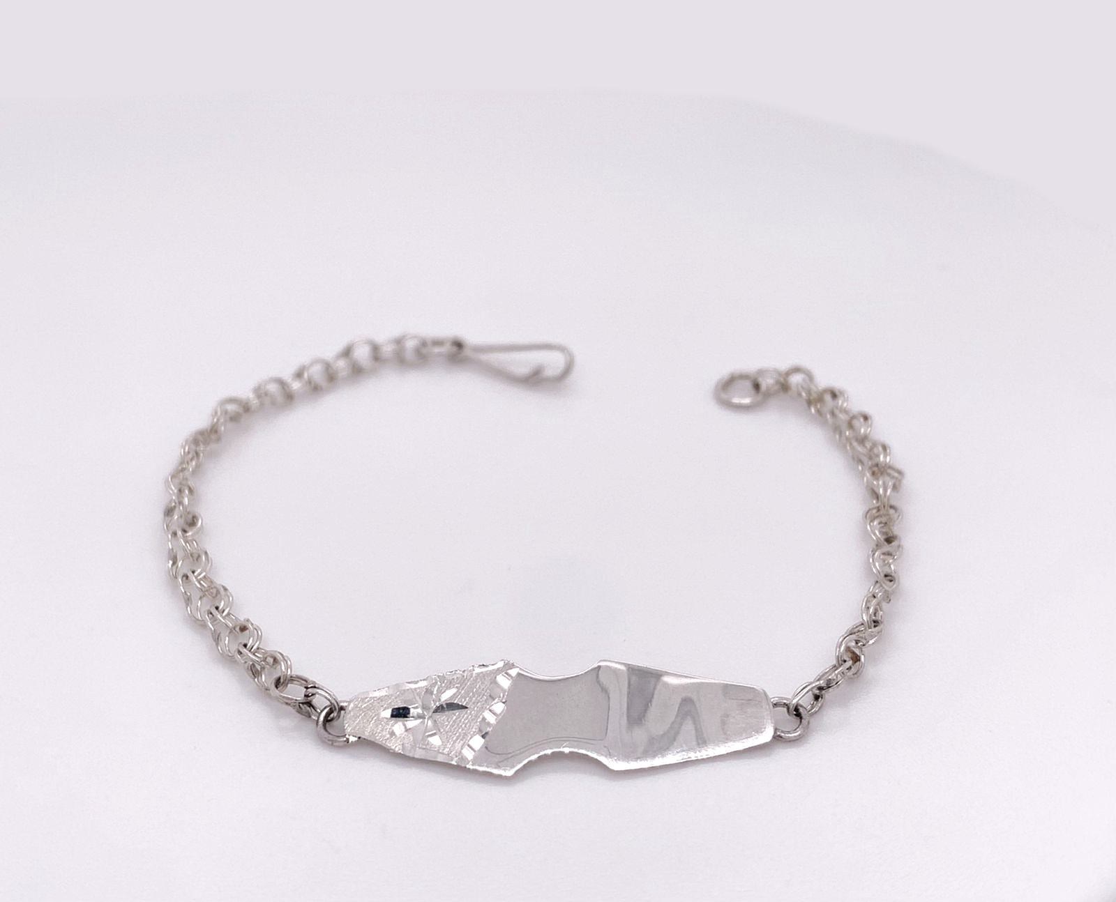 Silver Baby ID Band