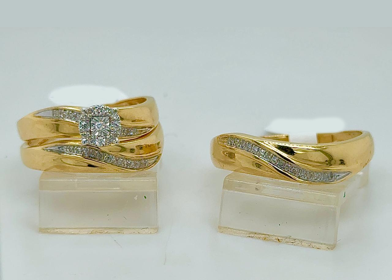 Gold His and Her