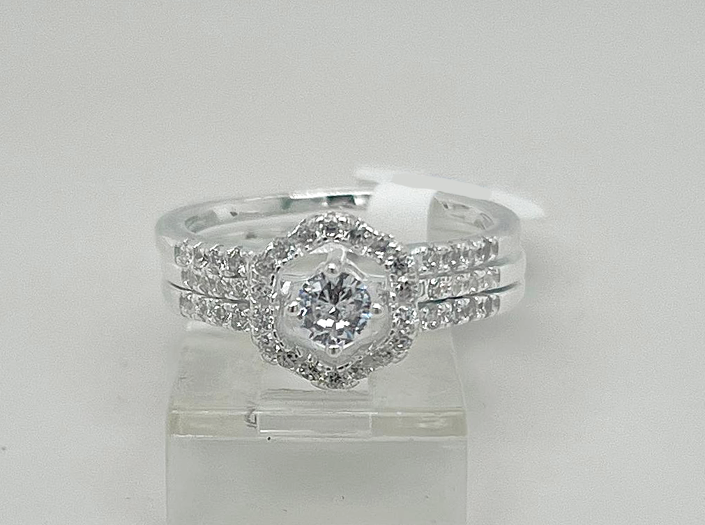 2PC Silver Ladie Ring