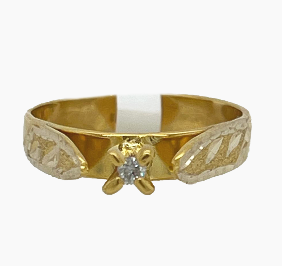Gold Diamond Engagement Ring