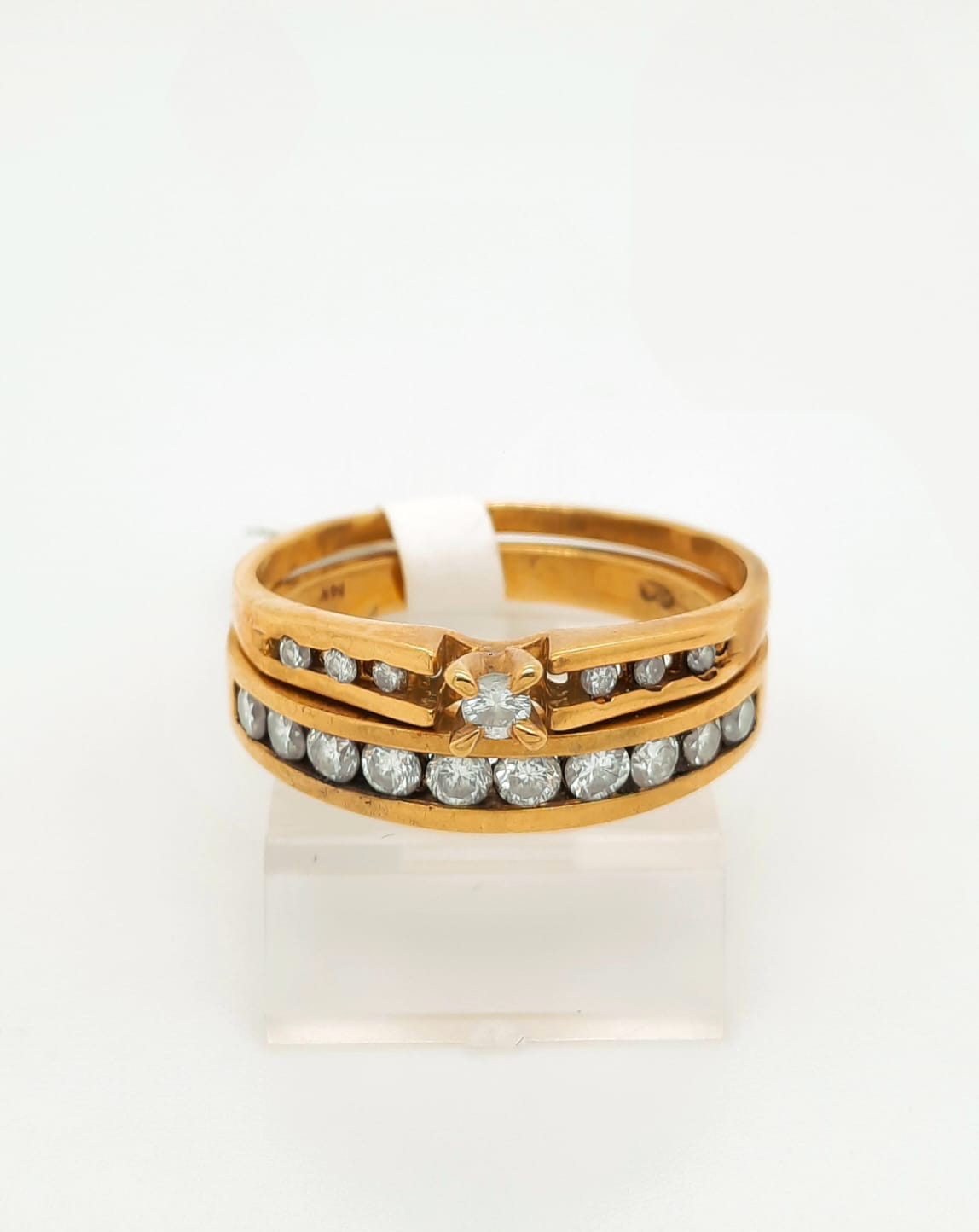 2PC Gold Wedding Ring