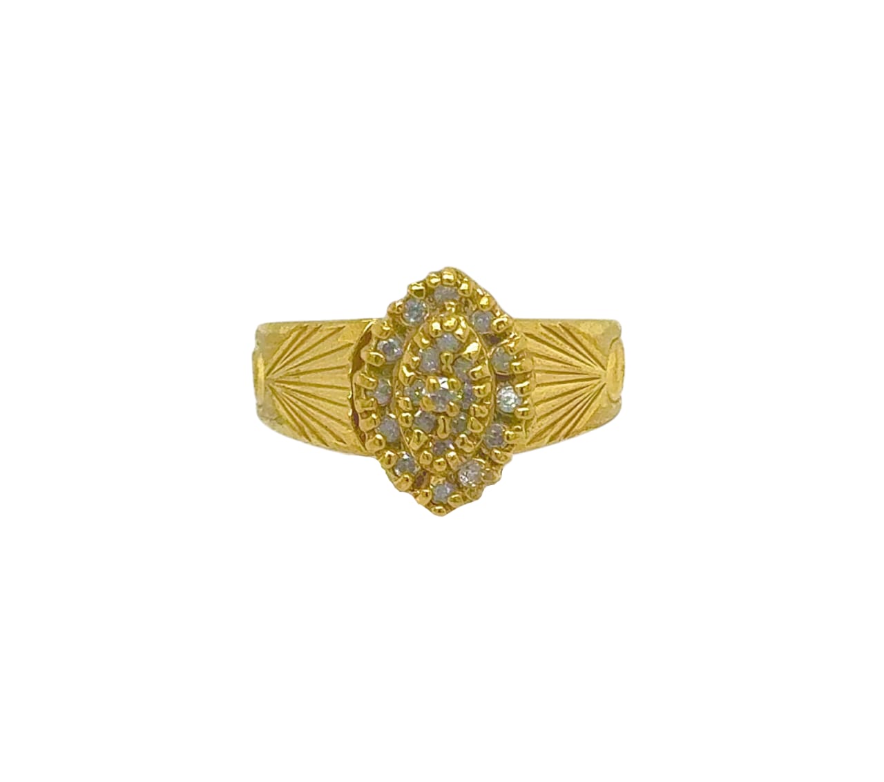 Gold Diamond Engagement Ring