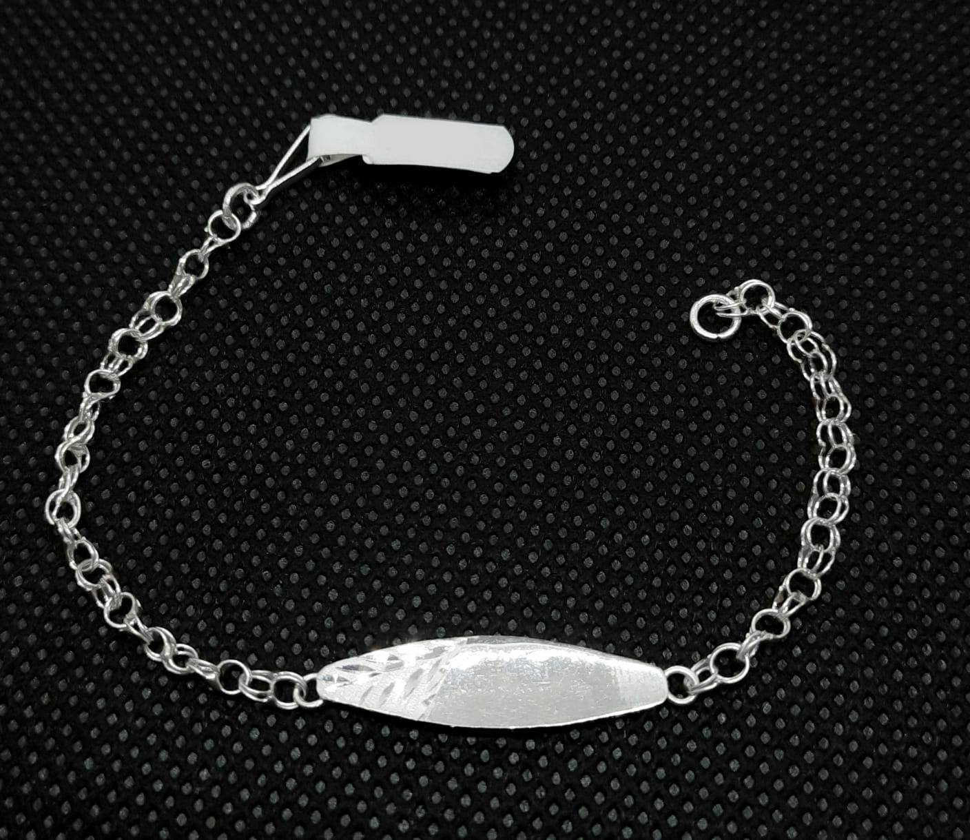 Silver Baby ID Band
