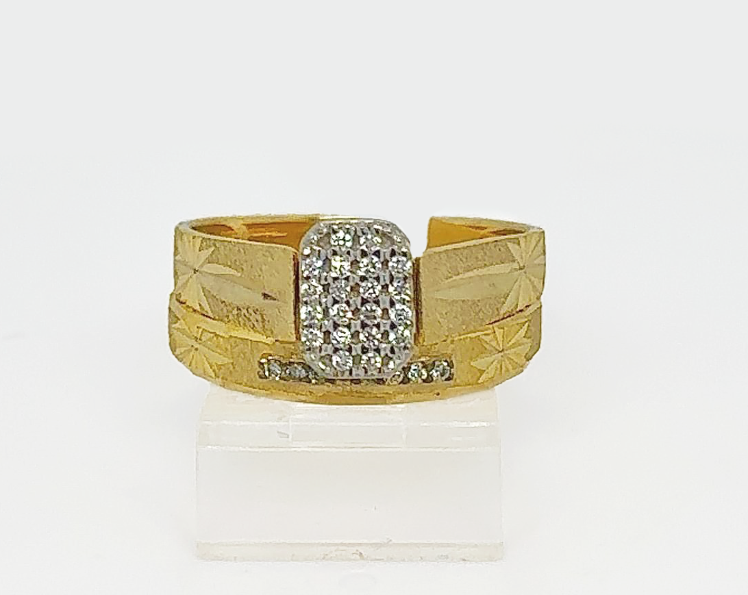 2PC Gold Wedding Ring