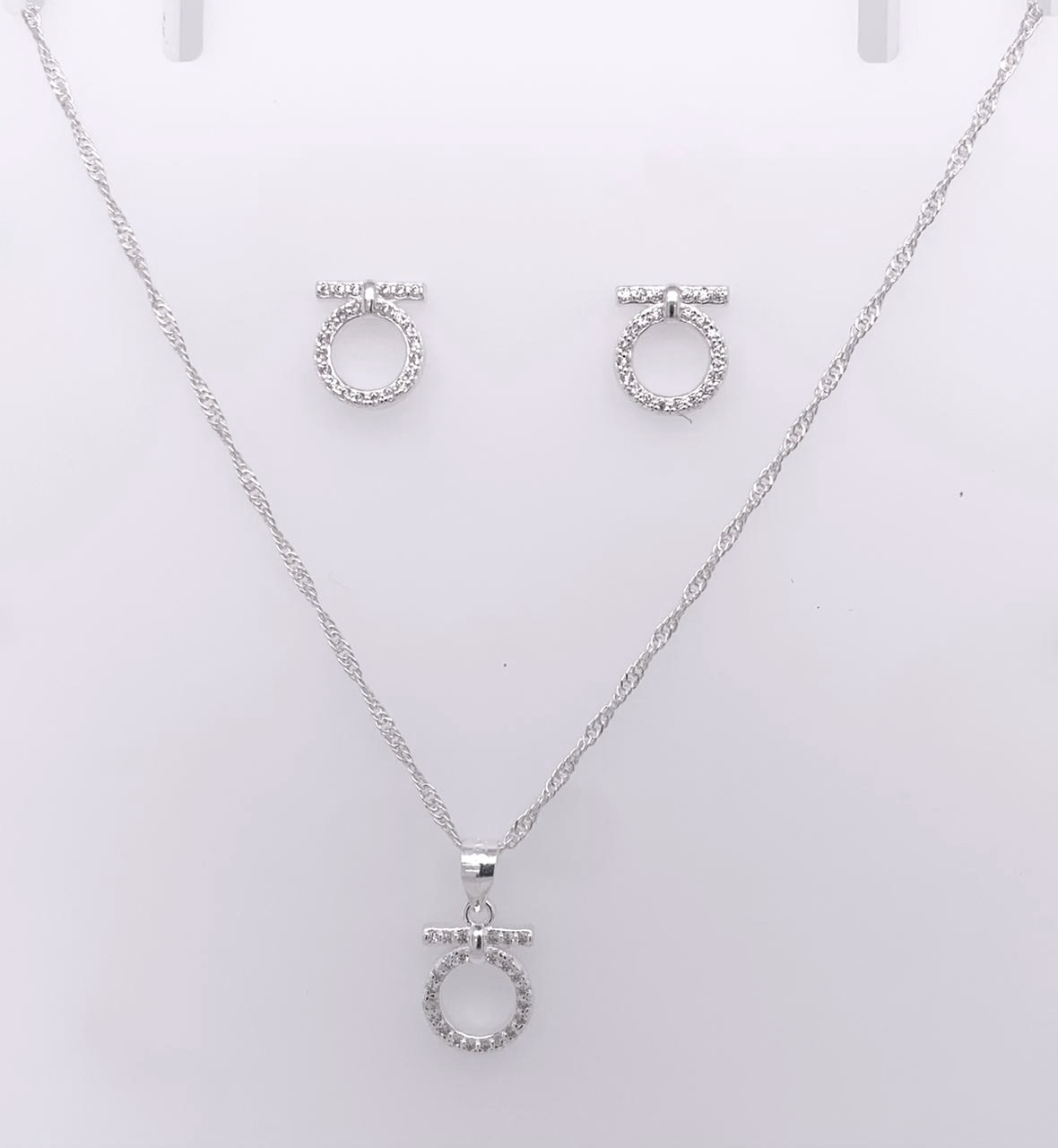 Silver Ladie Chain Set